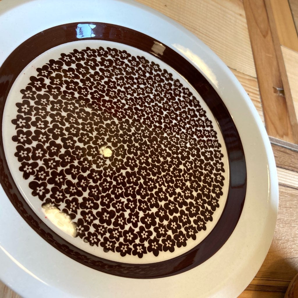 アラビア / ARABIA ファエンツァ / Faenza プレート 丸皿 ブラウン ヴィンテージ