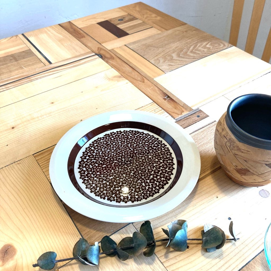 アラビア / ARABIA ファエンツァ / Faenza プレート 丸皿 ブラウン ヴィンテージ