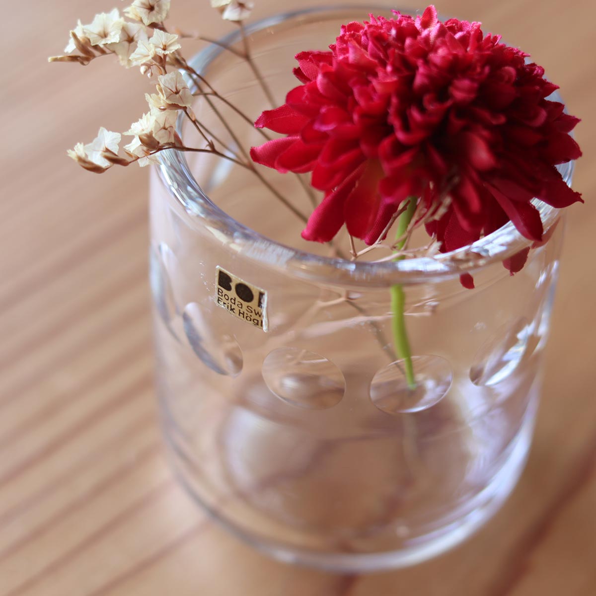 ボダ / BODA フラワーベース 花瓶 8㎝ エリック・ホグラン クリスタル 