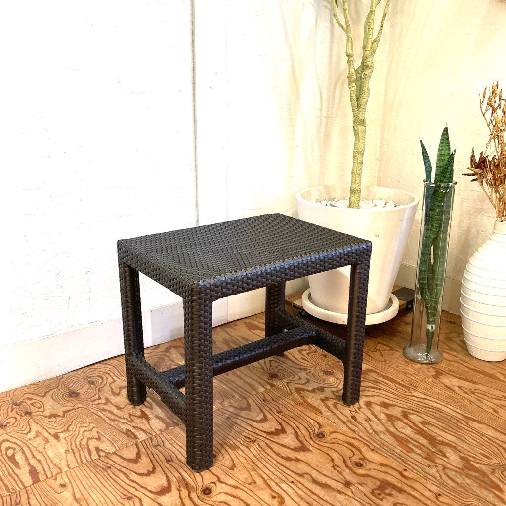 デドン / DEDON スツール サイドテーブル  ラタン編み 展示品