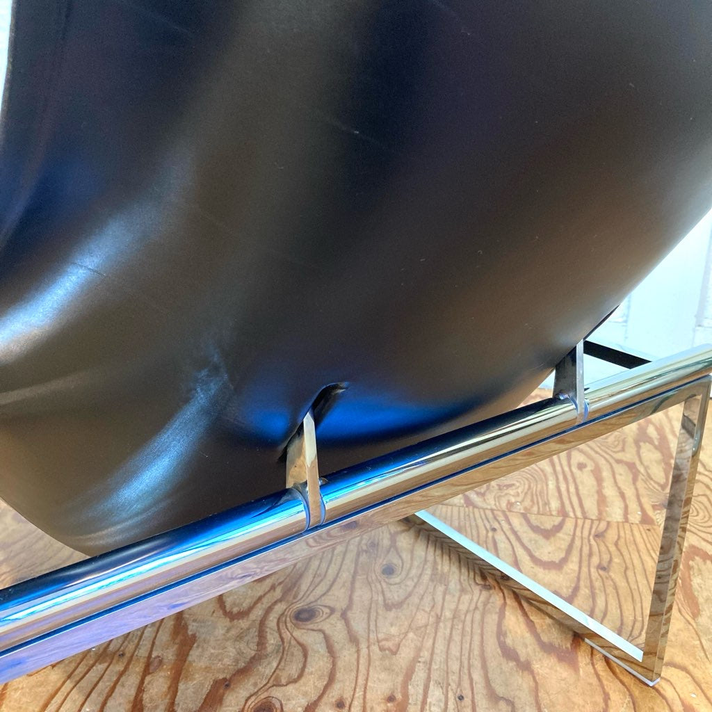 ビー&ビー イタリア / B&B Italia マート / Mart ラウンジチェア ブラック 本革 リクライニング 展示品