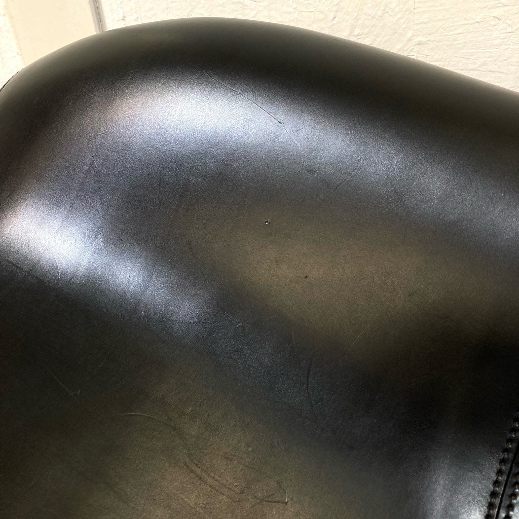 ビー&ビー イタリア / B&B Italia マート / Mart ラウンジチェア ブラック 本革 リクライニング 展示品