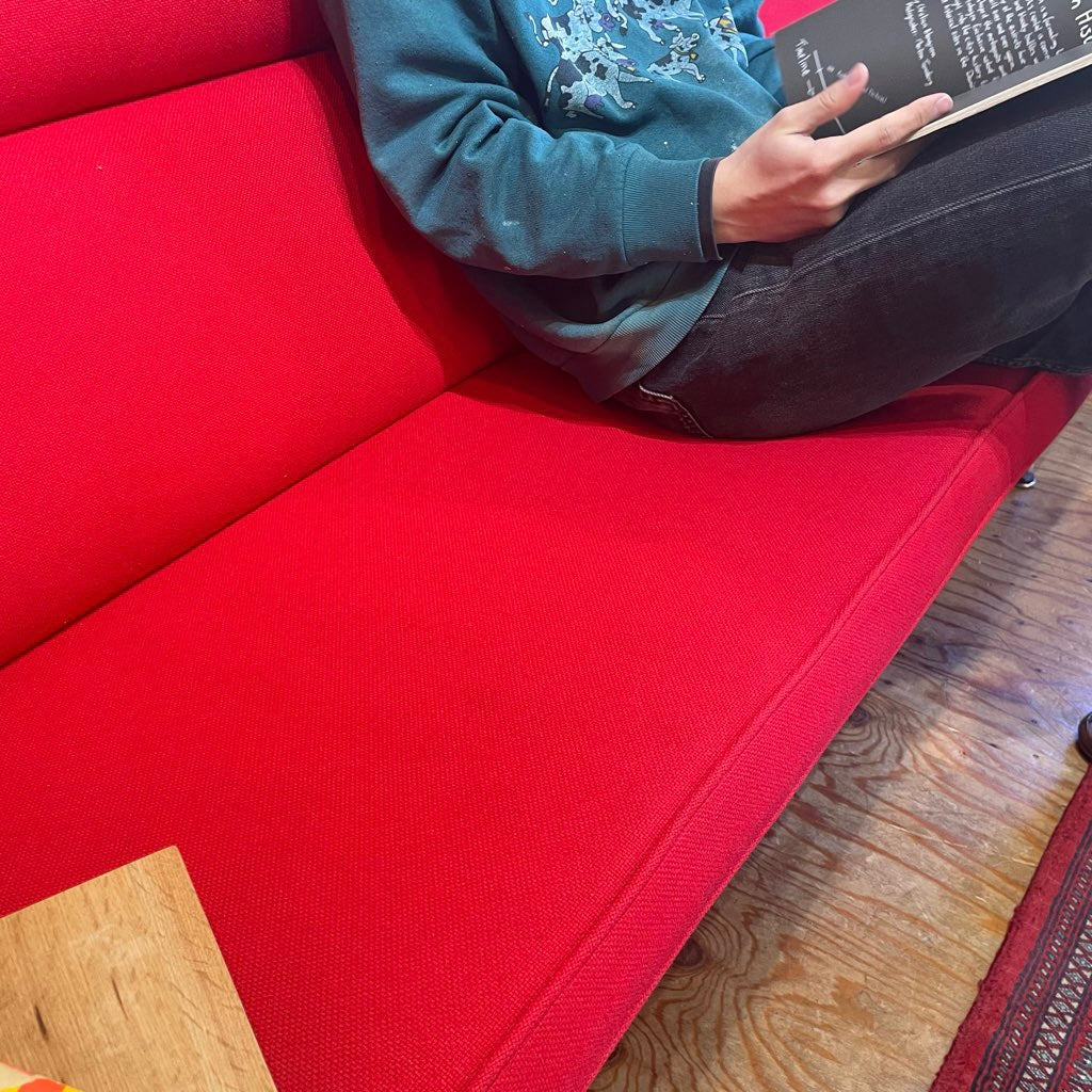 ハーマンミラー / Herman Miller イームズ ソファコンパクト / Eames Sofa Compact 赤 レッド チャールズ&レイ・イームズ 中古