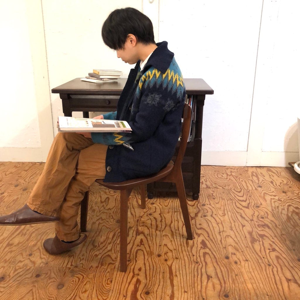 アーリータイムスアルファ 旭川家具 DC-4 WN ダイニングチェア ウォールナット 中古