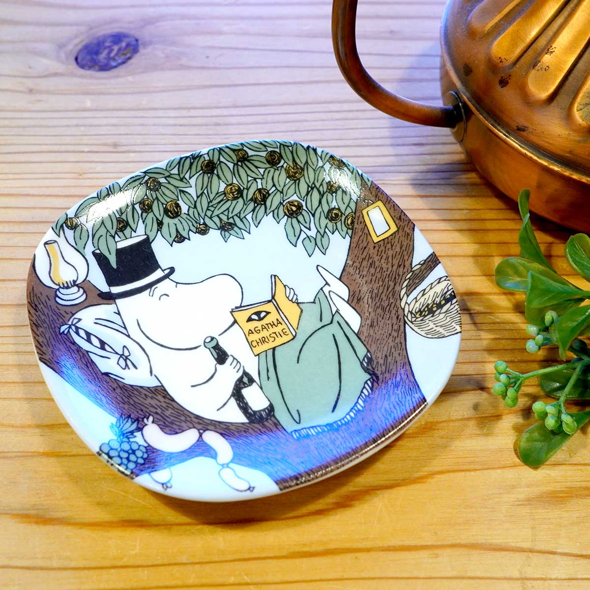 アラビア / ARABIA ムーミン ウォールプレート 自然に戻れ / Back to Nature 旧ロゴ 希少 中古