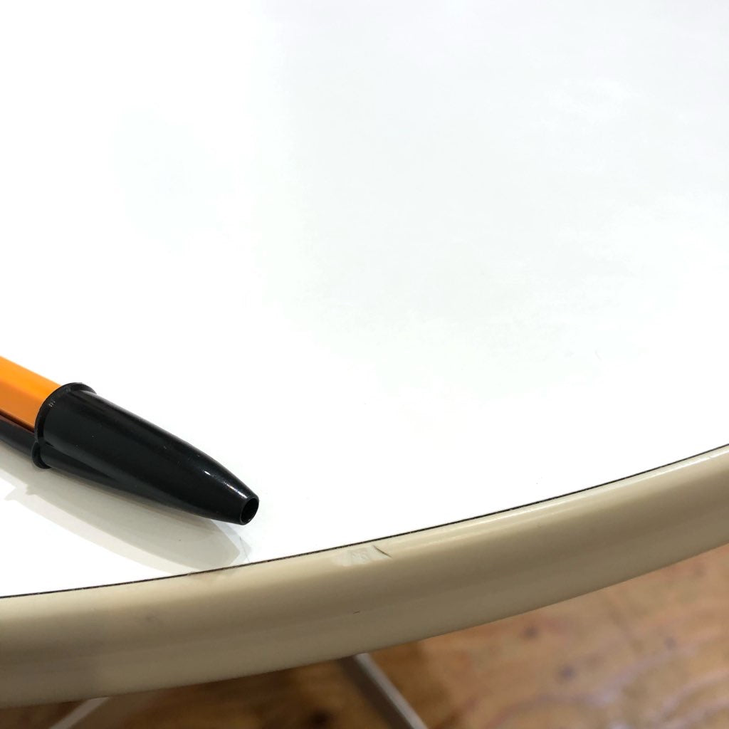 Tendo / 天童木工 ラウンドテーブル コーヒーテーブル ホワイト 中古