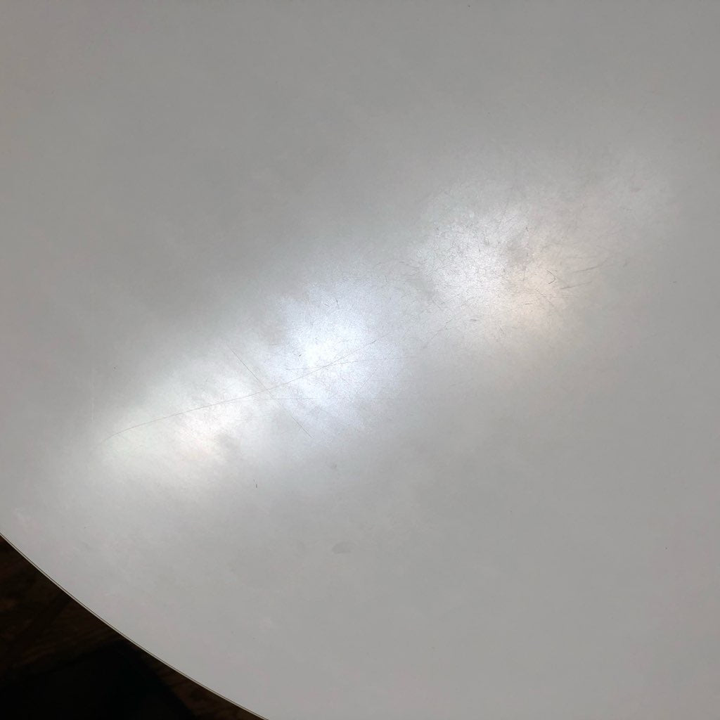 Tendo / 天童木工 ラウンドテーブル コーヒーテーブル ホワイト 中古