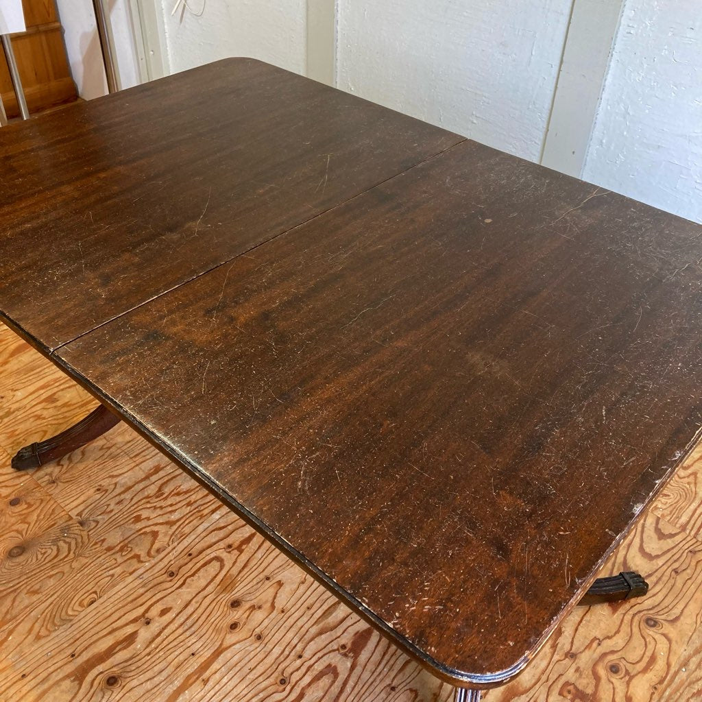 伸長式 ダイニングテーブル ライオン脚 アンティーク