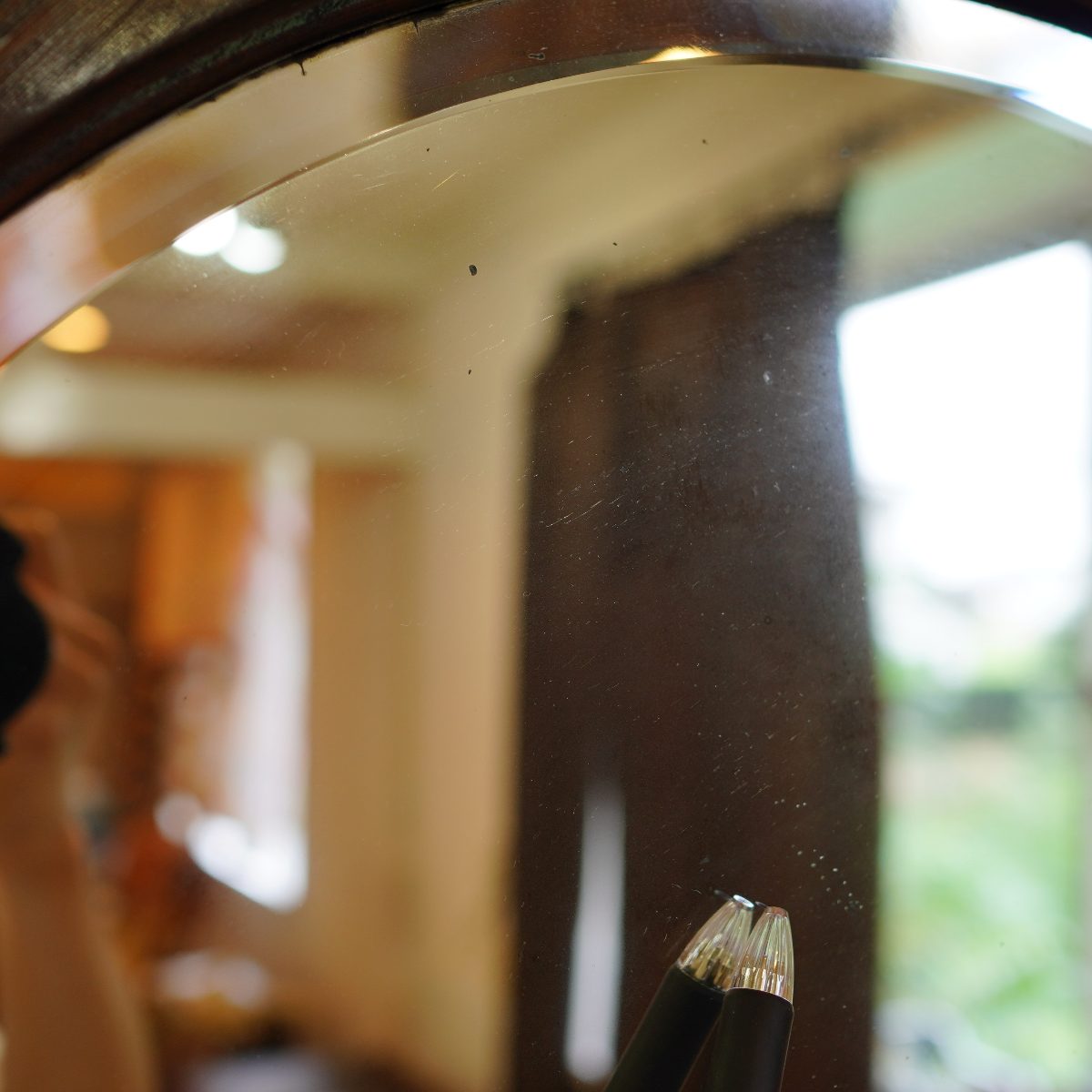 英国アンティーク ミラーチェスト ドレッサー キャビネット アンティーク