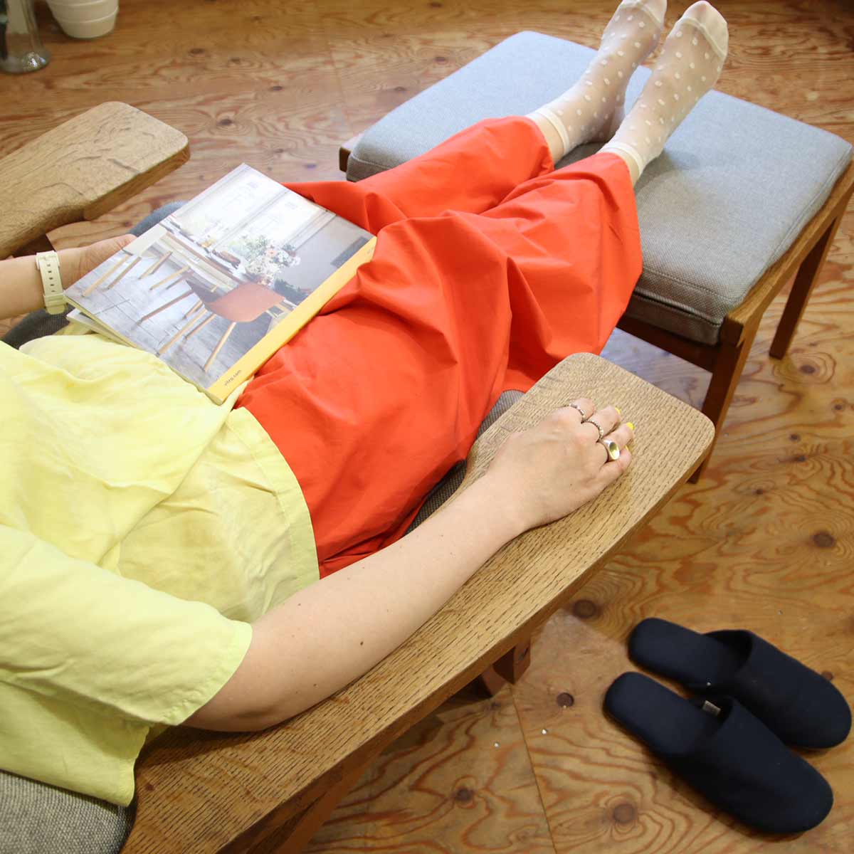 ゲタマ / GETAMA GE375 イージーチェア&オットマン ハンス J. ウェグナー ヴィンテージ 北欧デンマーク