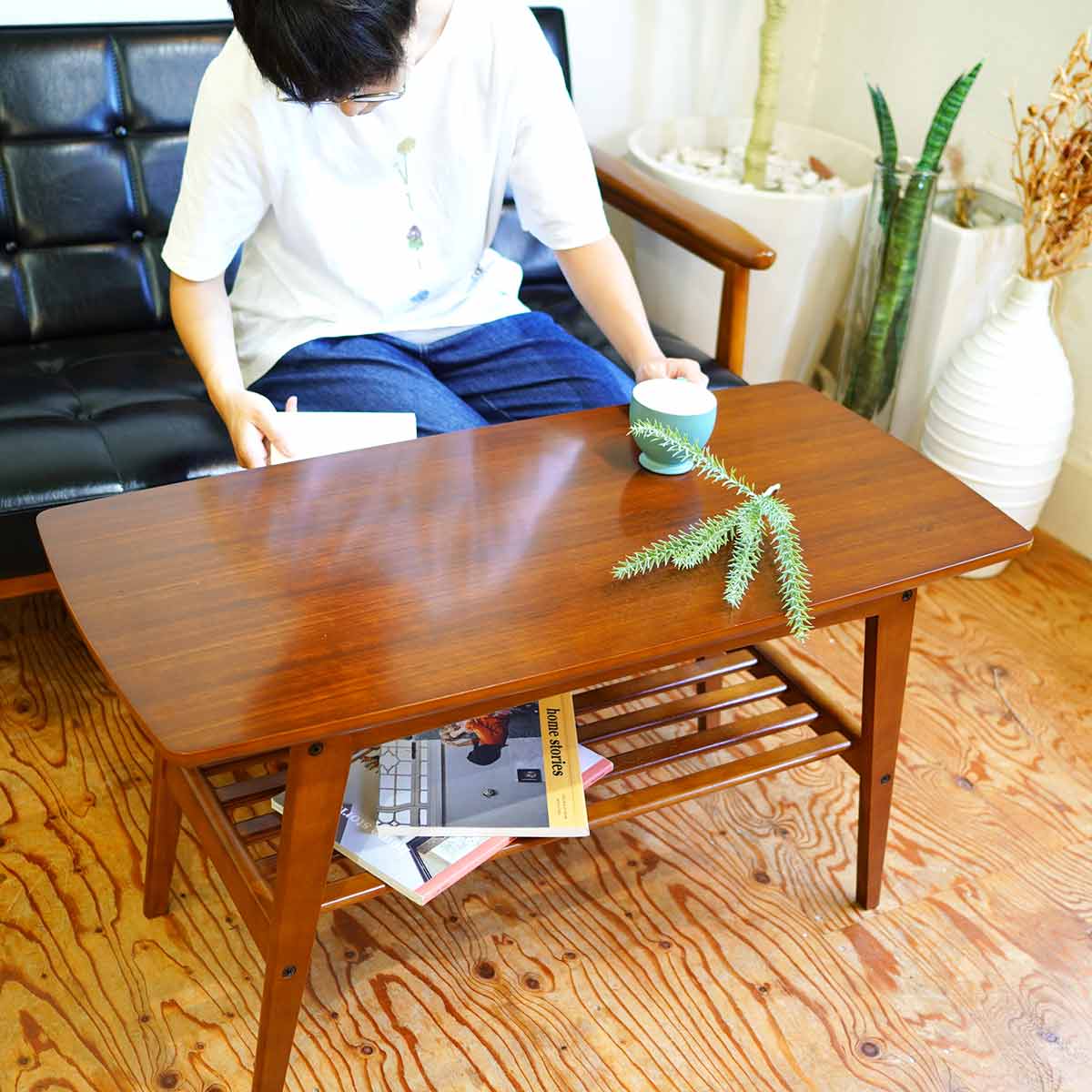 カリモク60 / karimoku60 リビングテーブル 小 ウォールナット ムテニエ突板 中古