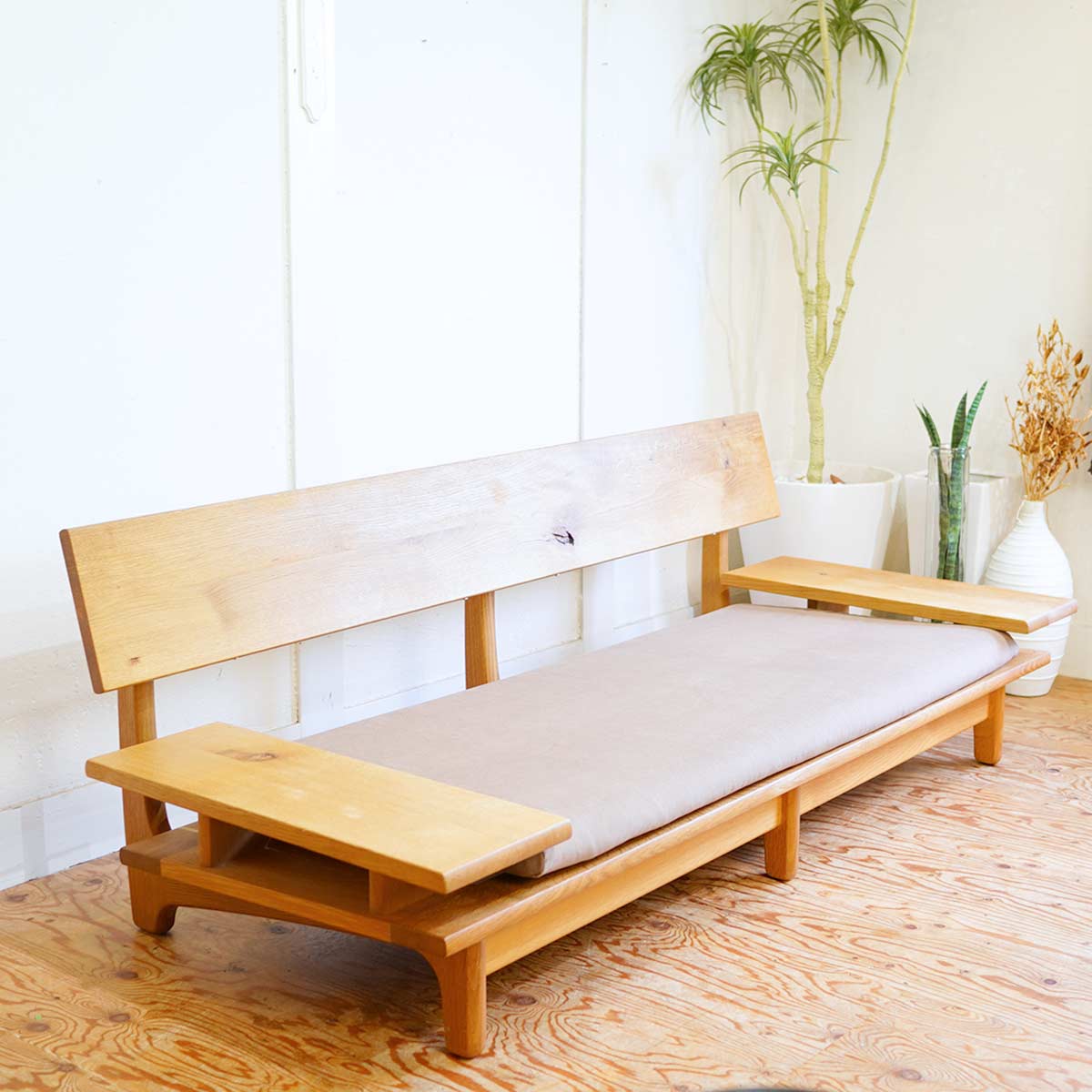 飛騨産業 / HIDA キツツキ 森のことば 3Pソファ ローソファ 佐々木 敏光 中古