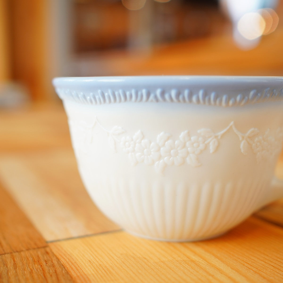 ファイヤーキング / Fire King カップ&ソーサー アリス ヴィトロック ブルートリム ヴィンテージ