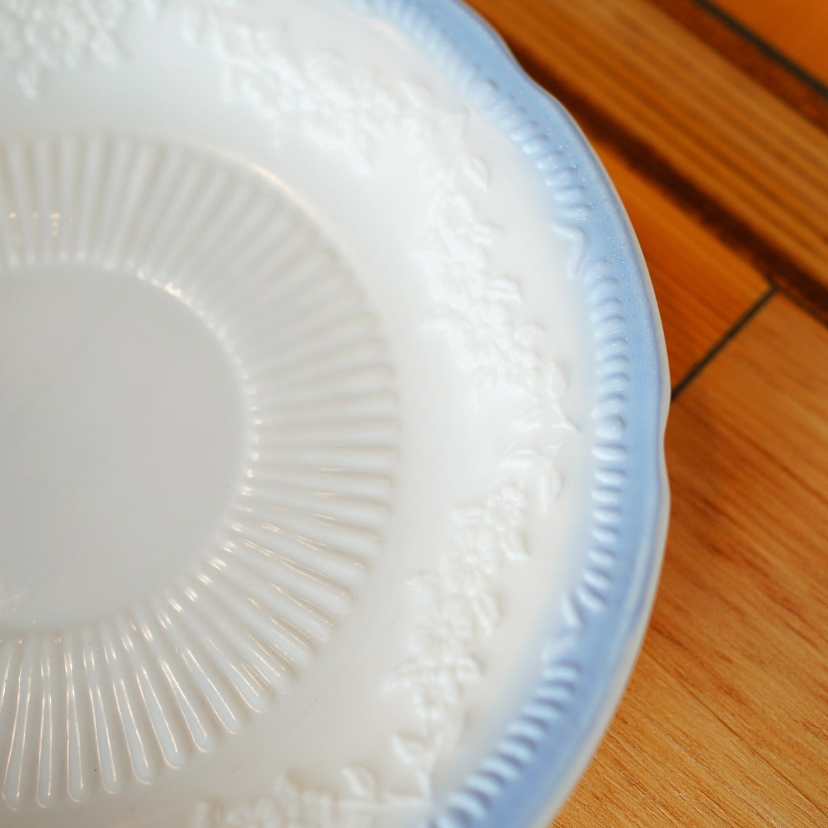 ファイヤーキング / Fire King カップ&ソーサー アリス ヴィトロック ブルートリム ヴィンテージ