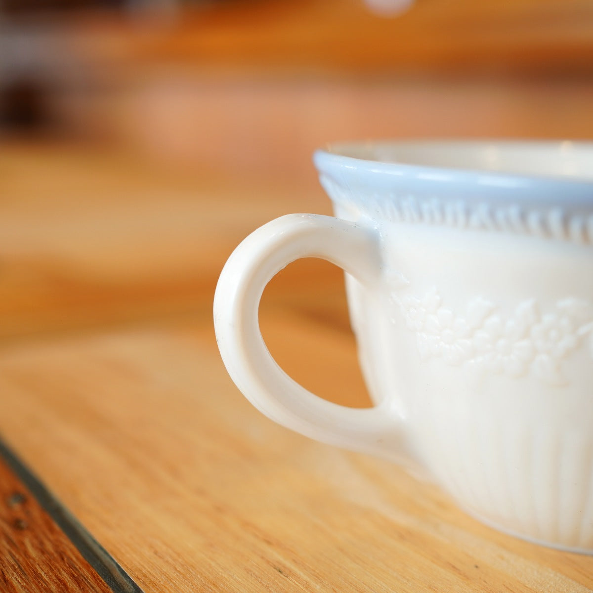 ファイヤーキング / Fire King カップ&ソーサー アリス ヴィトロック ブルートリム ヴィンテージ