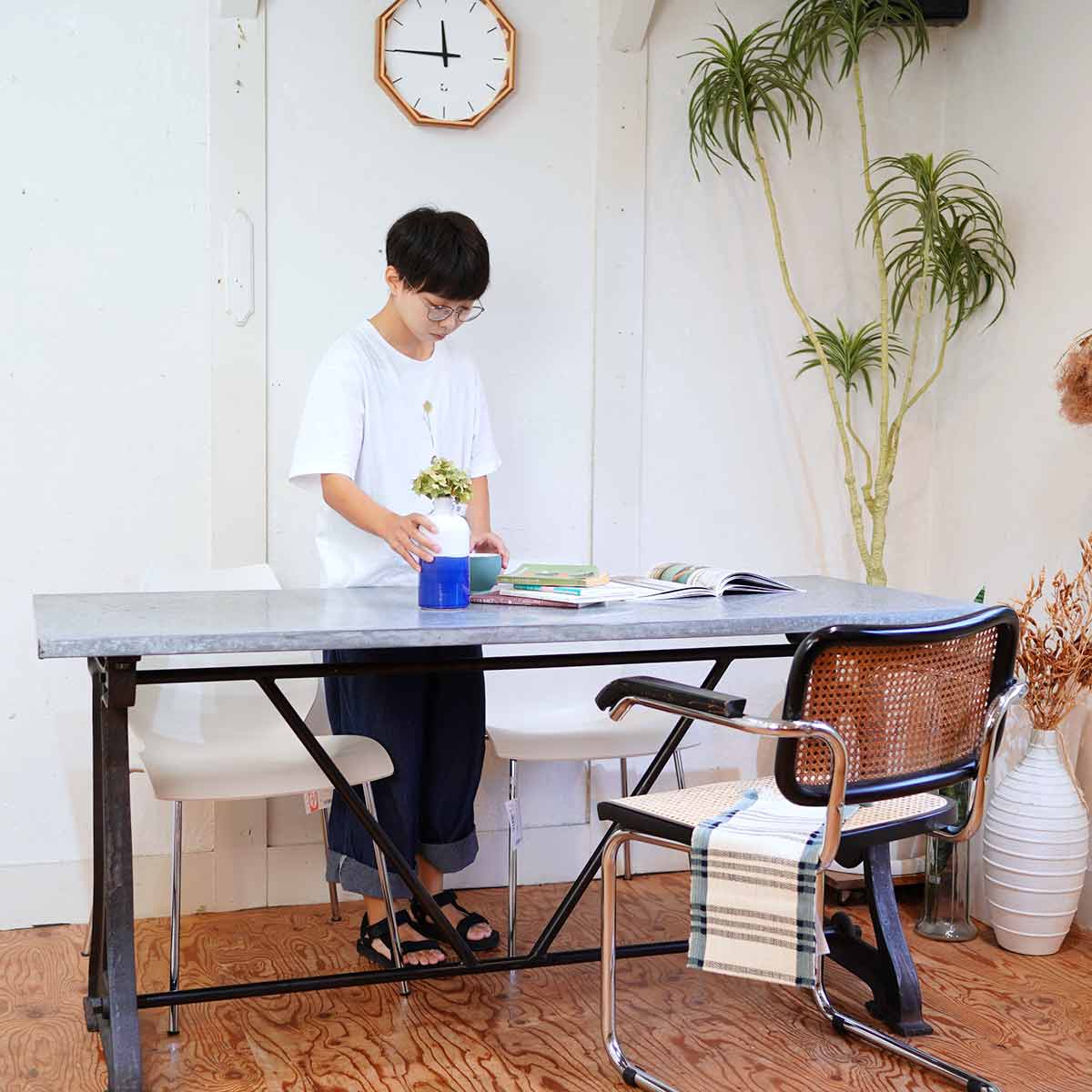 ジャーナルスタンダード ファニチャー / journal standard Furniture ブルージュ ファクトリーテーブル ダイニングテーブル 作業台 中古