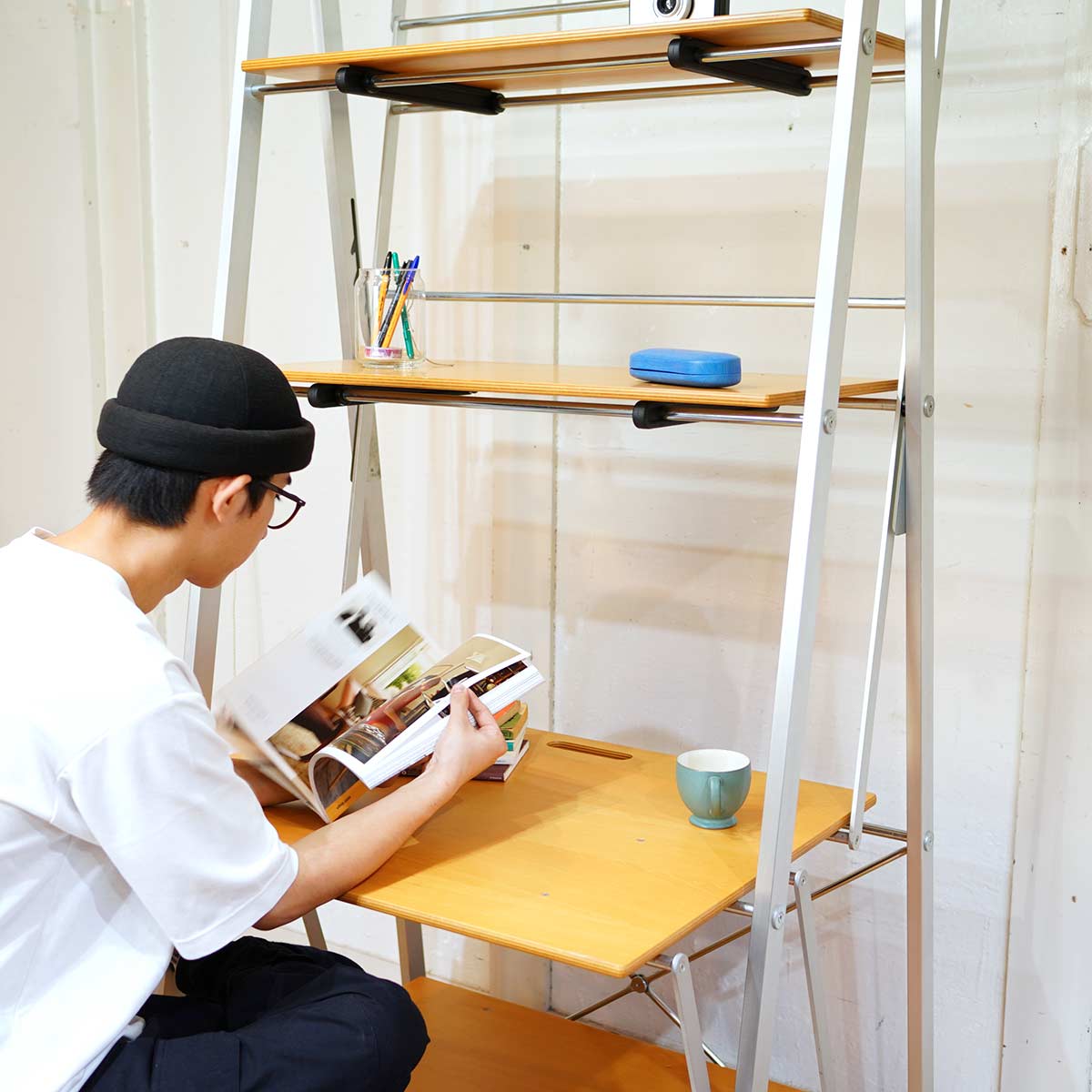 レキサイト / REXITE サルティンバンコ / SALTIMBANCO シェルフ&デスク オフィス イタリア 中古