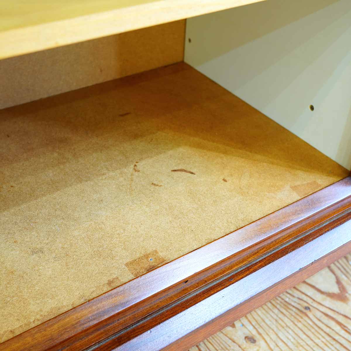 タンブールドア キャビネット サイドボード 蛇腹扉 北欧 チーク ヴィンテージ