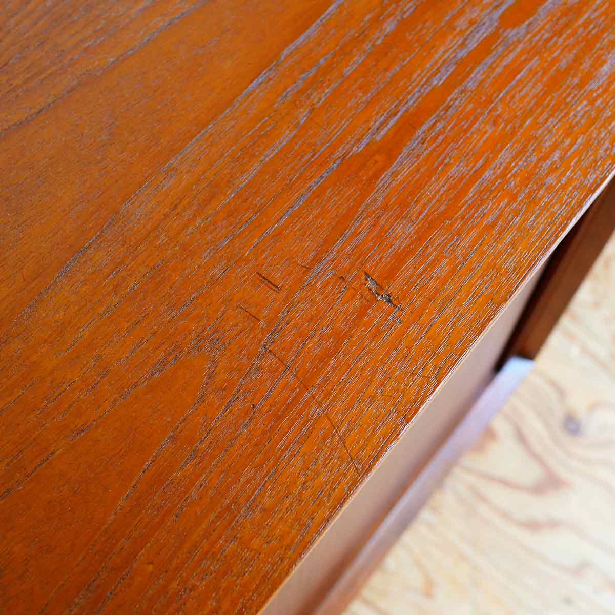 タンブールドア キャビネット サイドボード 蛇腹扉 北欧 チーク ヴィンテージ