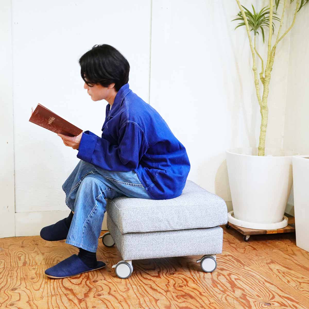 アクタス / ACTUS モデラート / MODERATO オットマン キャスター付 中古