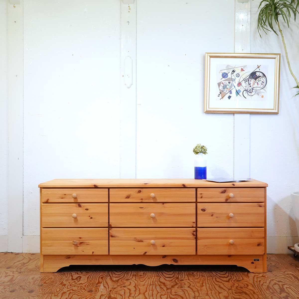 シャルドネ / CHARDONNAY ローボード チェスト パイン材 カントリー 中古