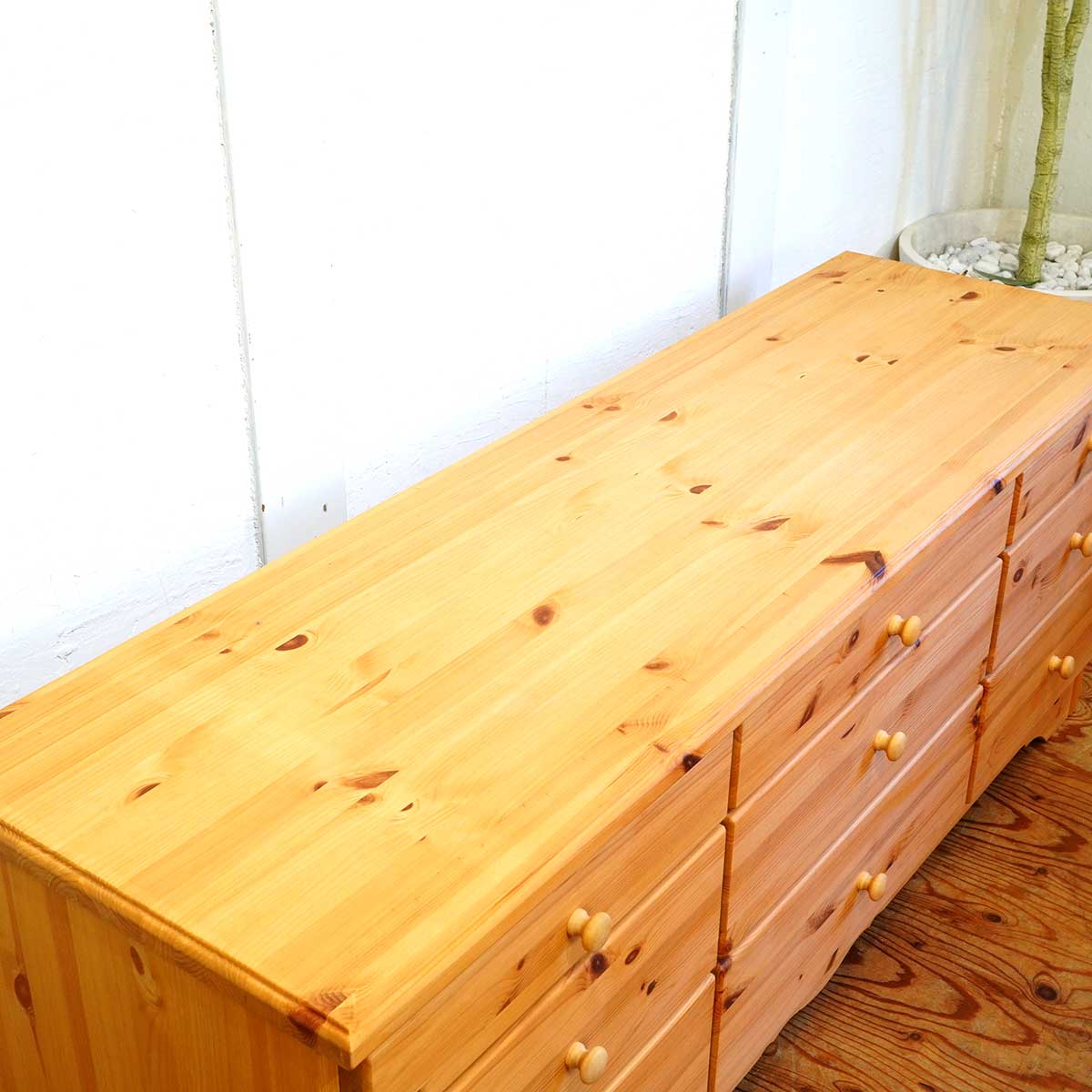 シャルドネ / CHARDONNAY ローボード チェスト パイン材 カントリー 中古