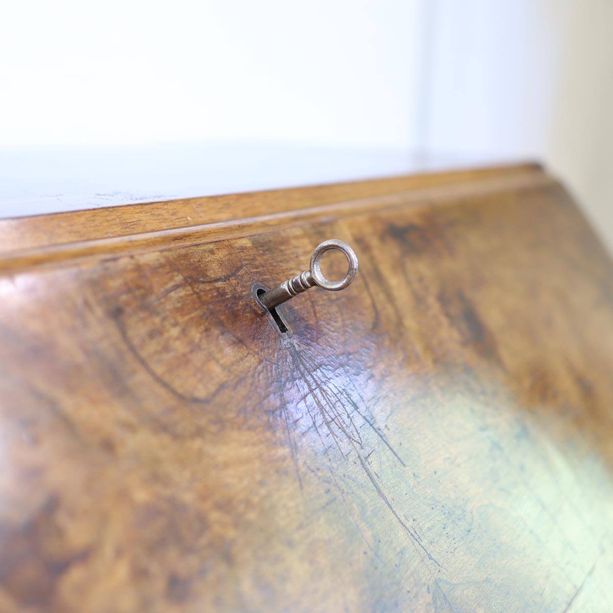 ライティングビューロー チェスト デスク ヴィクトリア ネコ脚 アンティーク