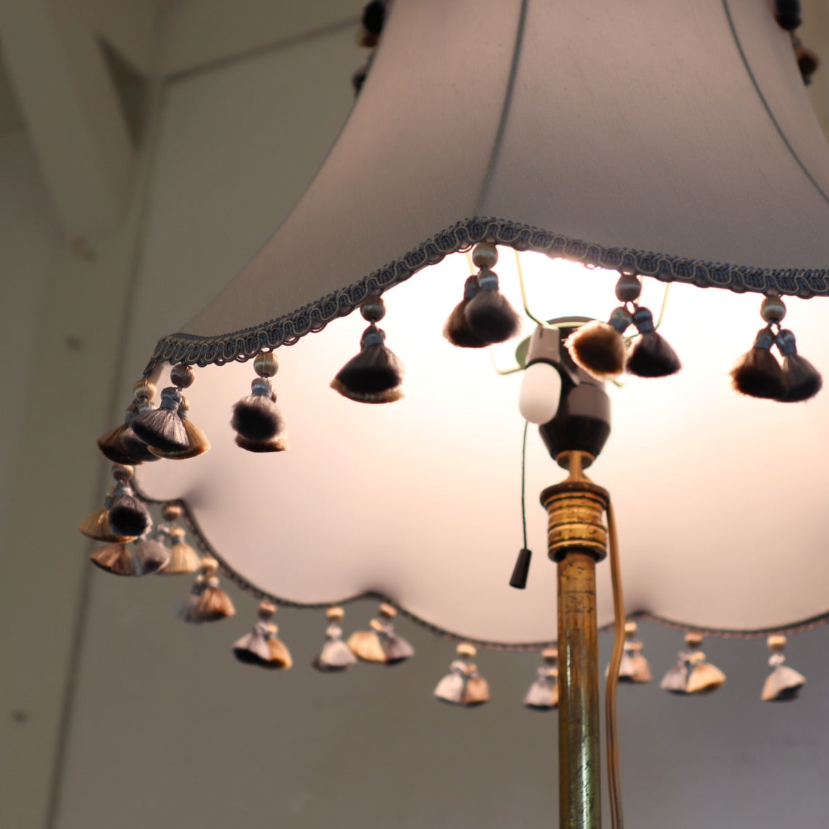 アンティーク フロアライト 間接照明 真鍮 中古