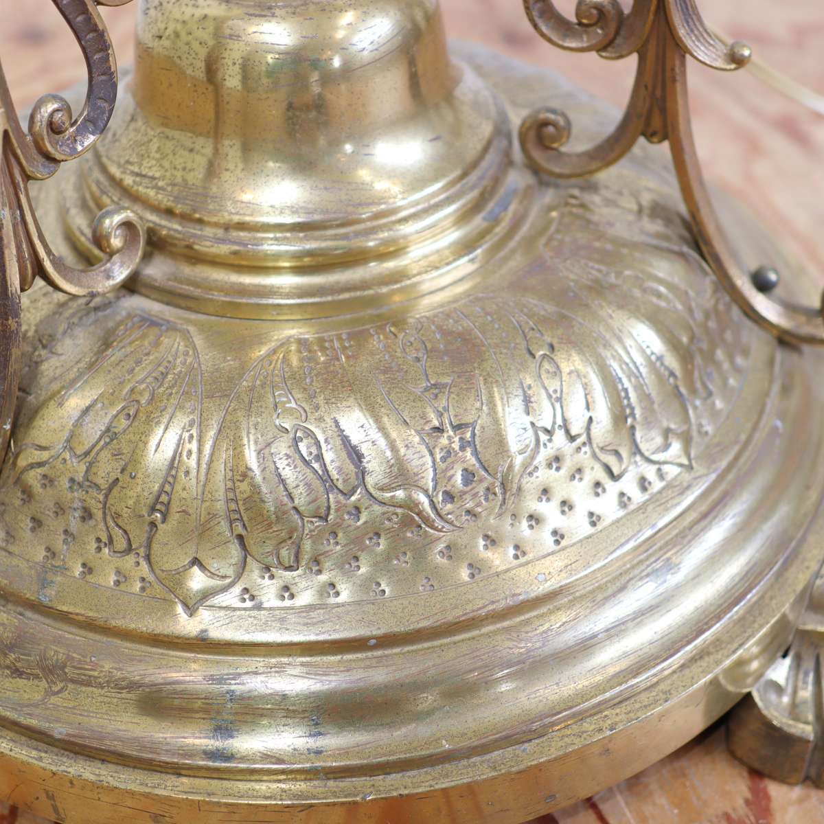 アンティーク フロアライト 間接照明 真鍮 中古