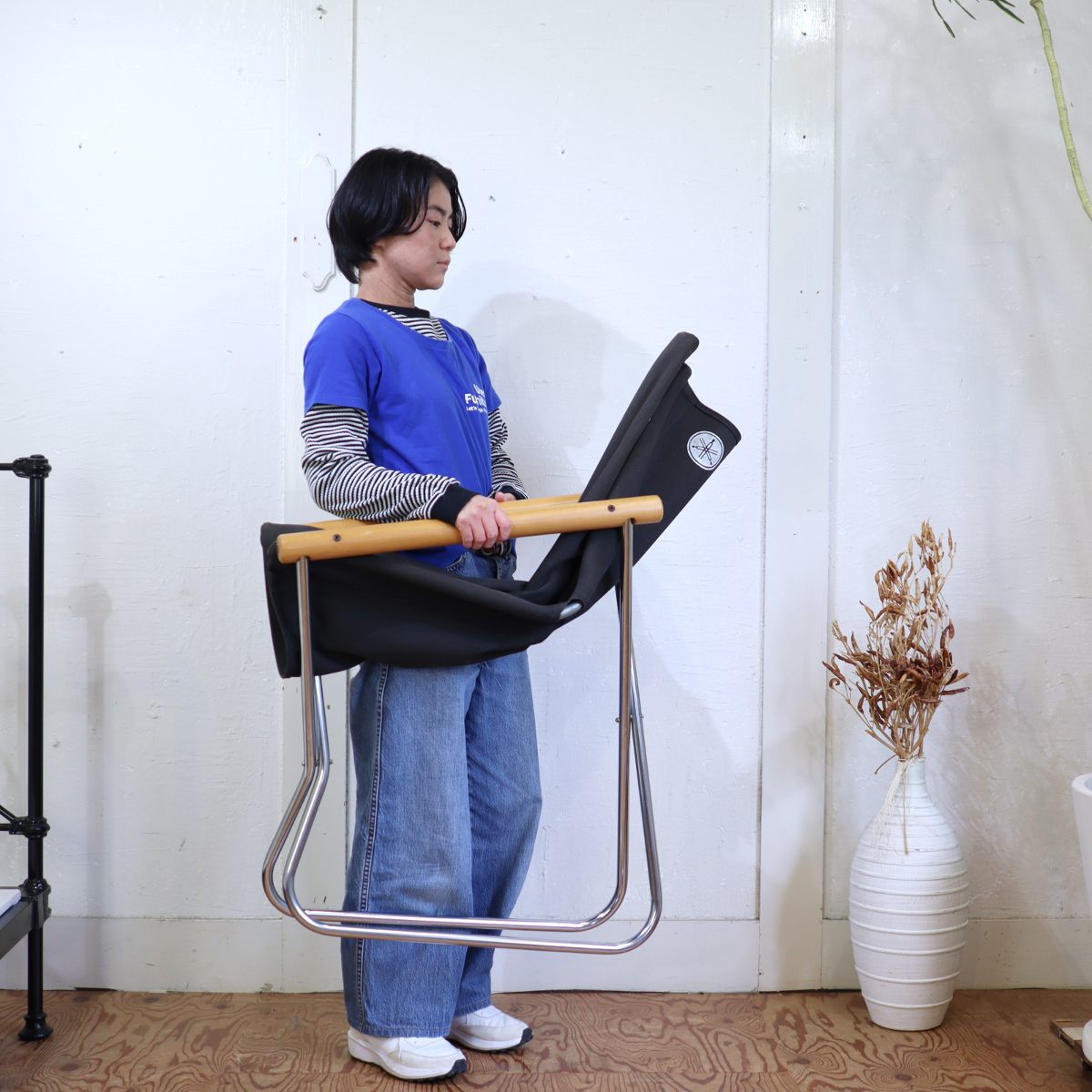 ニーチェア X/ Nychair X × ヤマハ / YAMAHA フォールディングチェア ローバック 新居 猛 ヴィンテージ