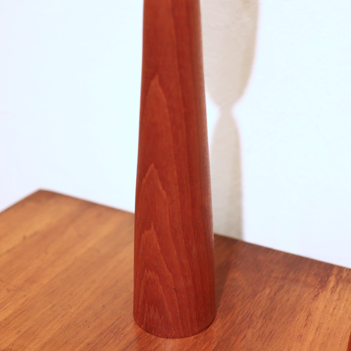 チーク材キャンドルスタンド 2本セット 北欧 中古