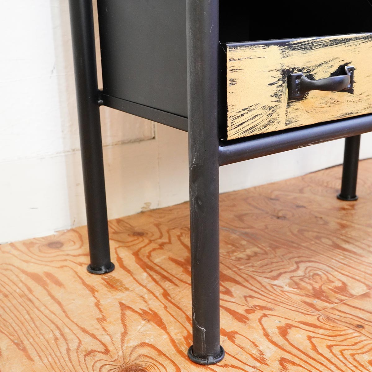 アイアン ドロアーシェルフ インダストリアル カラフル 中古