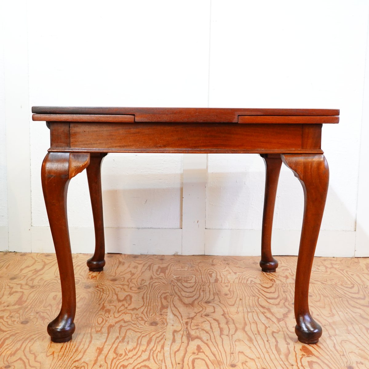 英国アンティーク ドローリーフテーブル 猫脚