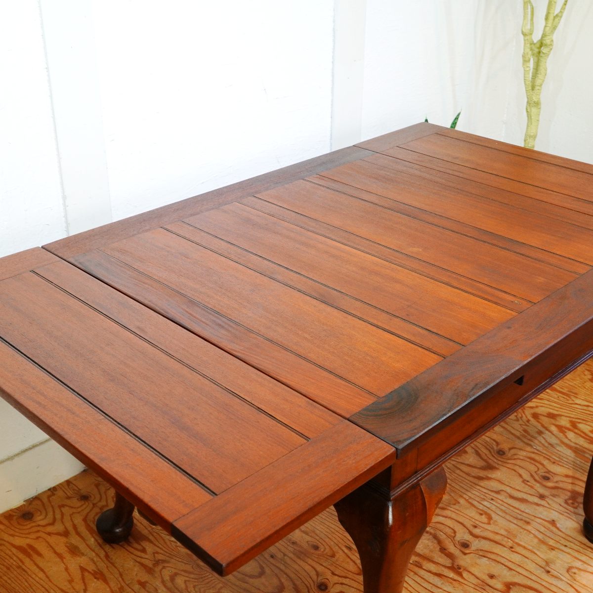 英国アンティーク ドローリーフテーブル 猫脚