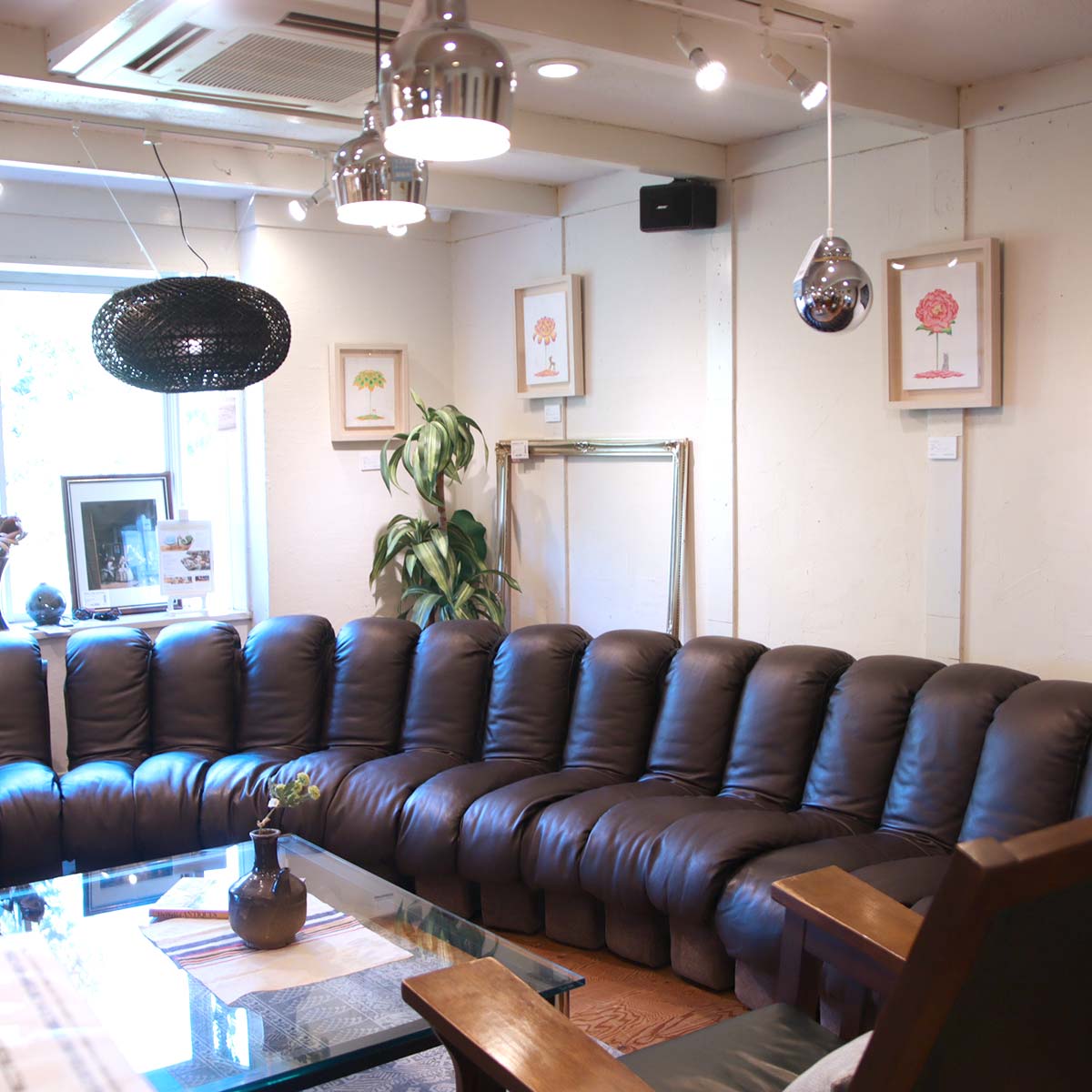 モビリア / mobilia デセデ スネークソファ 21連 本革 ヴィンテージ