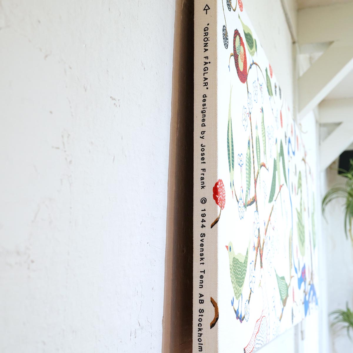 スヴェンスク・テン / Svenskt Tenn 「GRONA FÅGLAR」 ファブリックパネル ヨーゼフ・フランク 中古