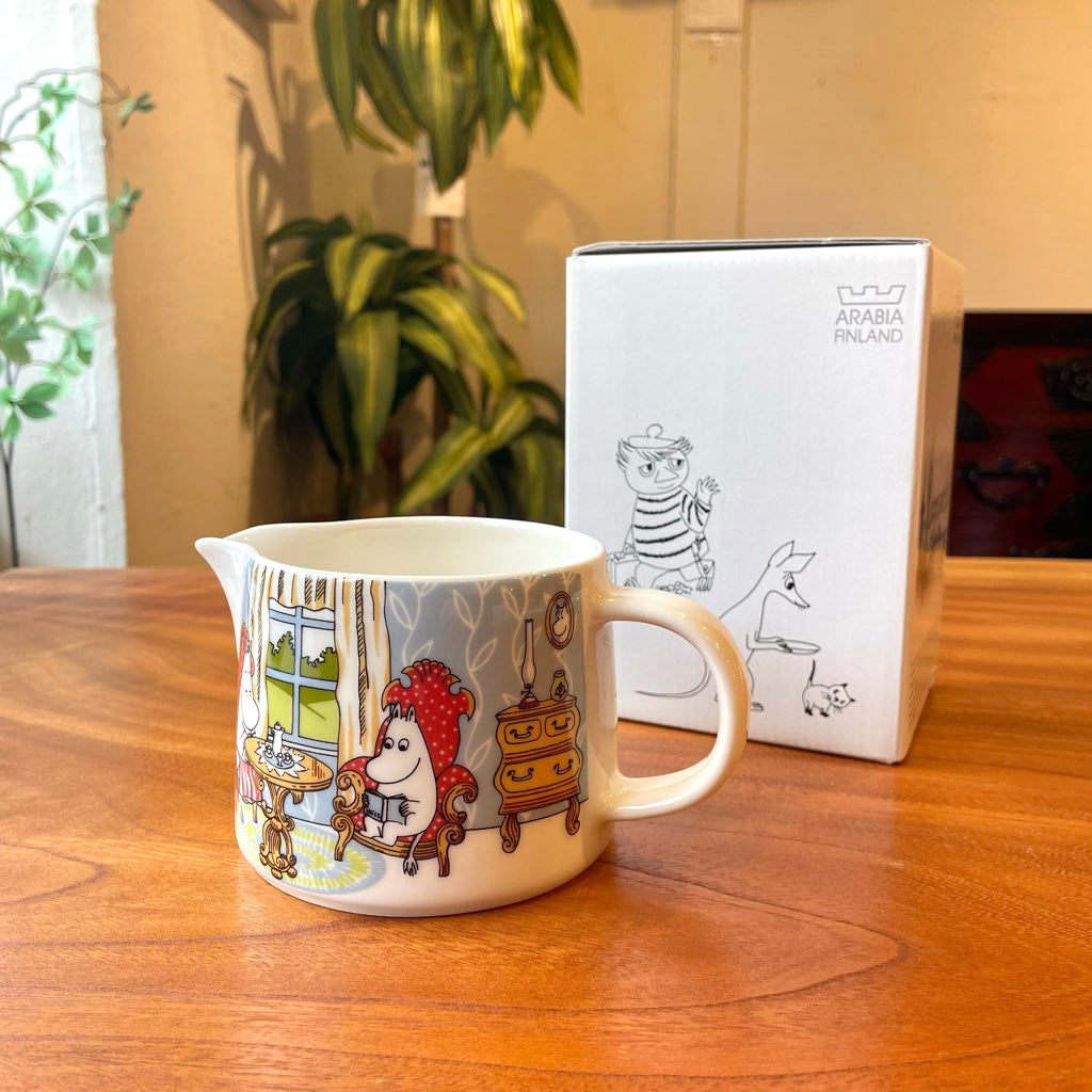 アラビア / ARABIA ムーミン アフタヌーン イン パーラー / afternoon in the lounge ピッチャー0.35Lジャグ 元箱付 中古