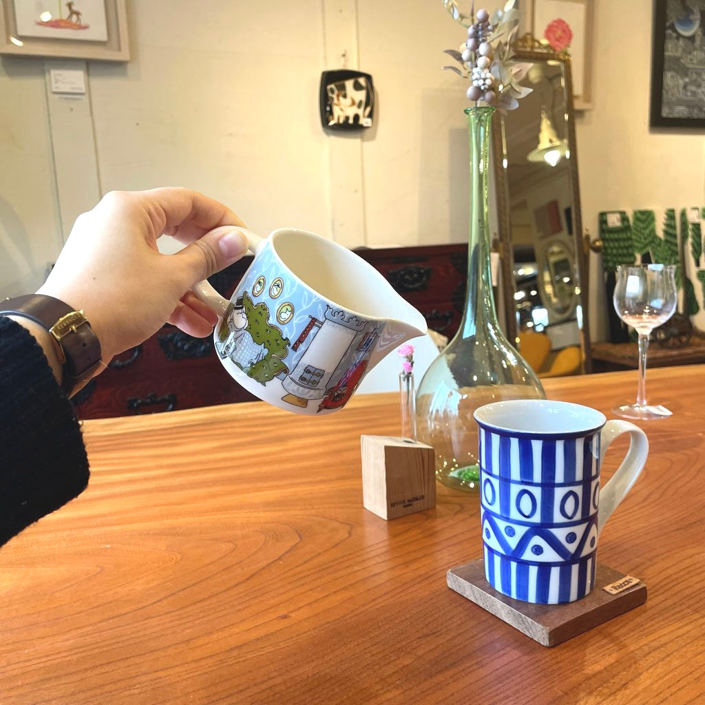 アラビア / ARABIA ムーミン アフタヌーン イン パーラー / afternoon in the lounge ピッチャー0.35Lジャグ 元箱付 中古