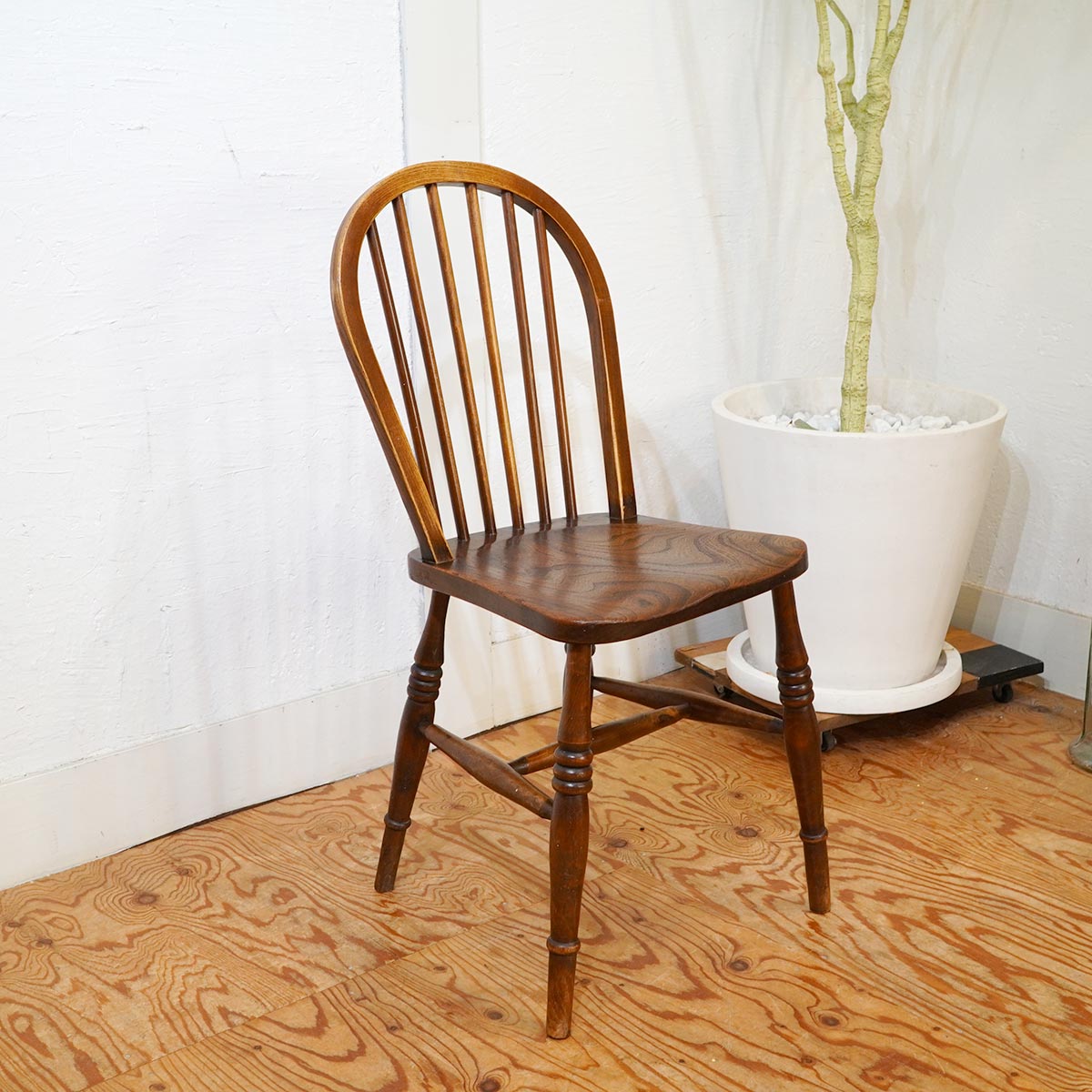 英国アンティーク フープバックチェア ダイニングチェア 英国家具 クラシカル 【1】 中古