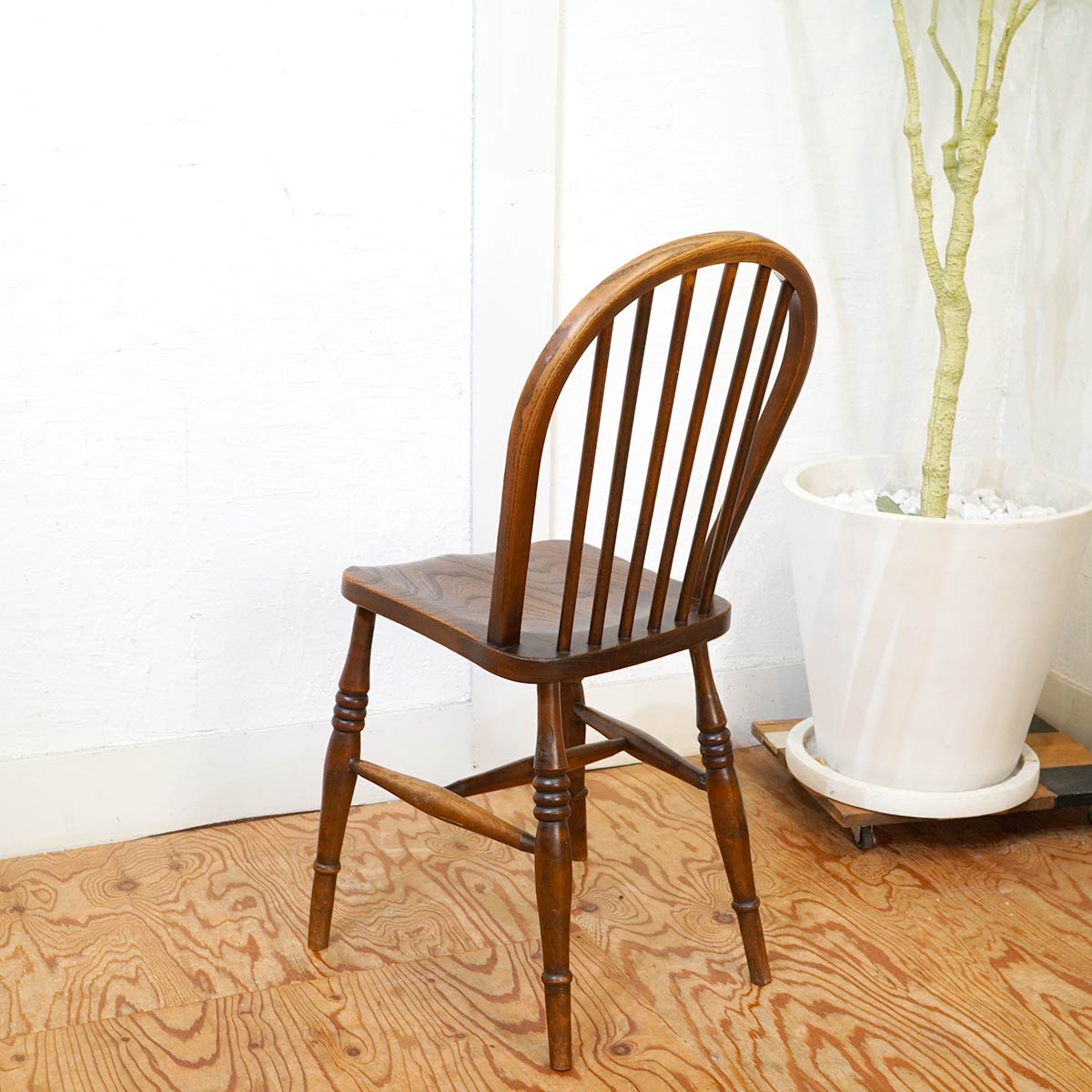 英国アンティーク フープバックチェア ダイニングチェア 英国家具 クラシカル 【1】 中古