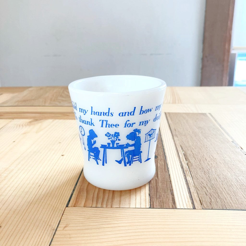 ファイヤーキング / Fire-King チャイルドプレーヤーマグ ブルー Dハンドル ヴィンテージ