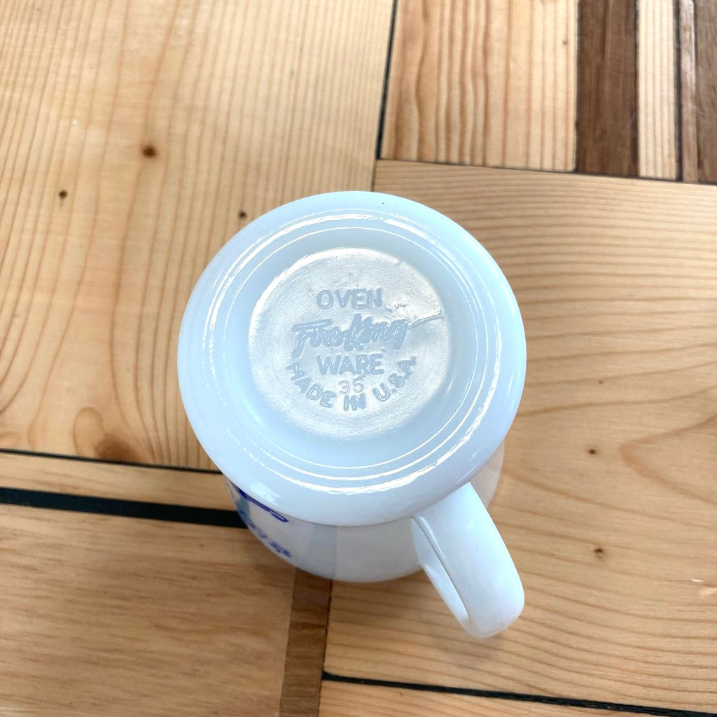 ファイヤーキング / Fire-King チャイルドプレーヤーマグ ブルー Dハンドル ヴィンテージ
