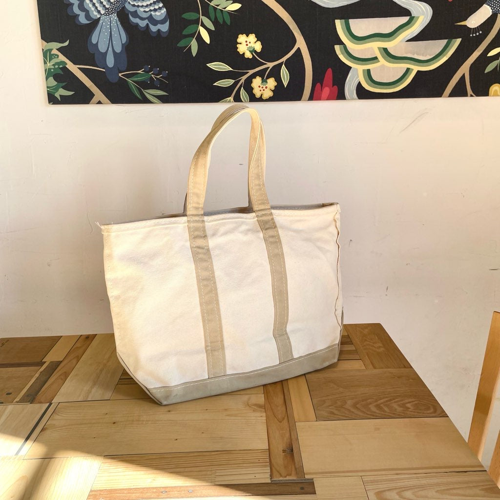 LLビーン / L.L.Bean トートバッグ / boat and tote 80s ヴィンテージ ホワイト ベージュ ビーントート