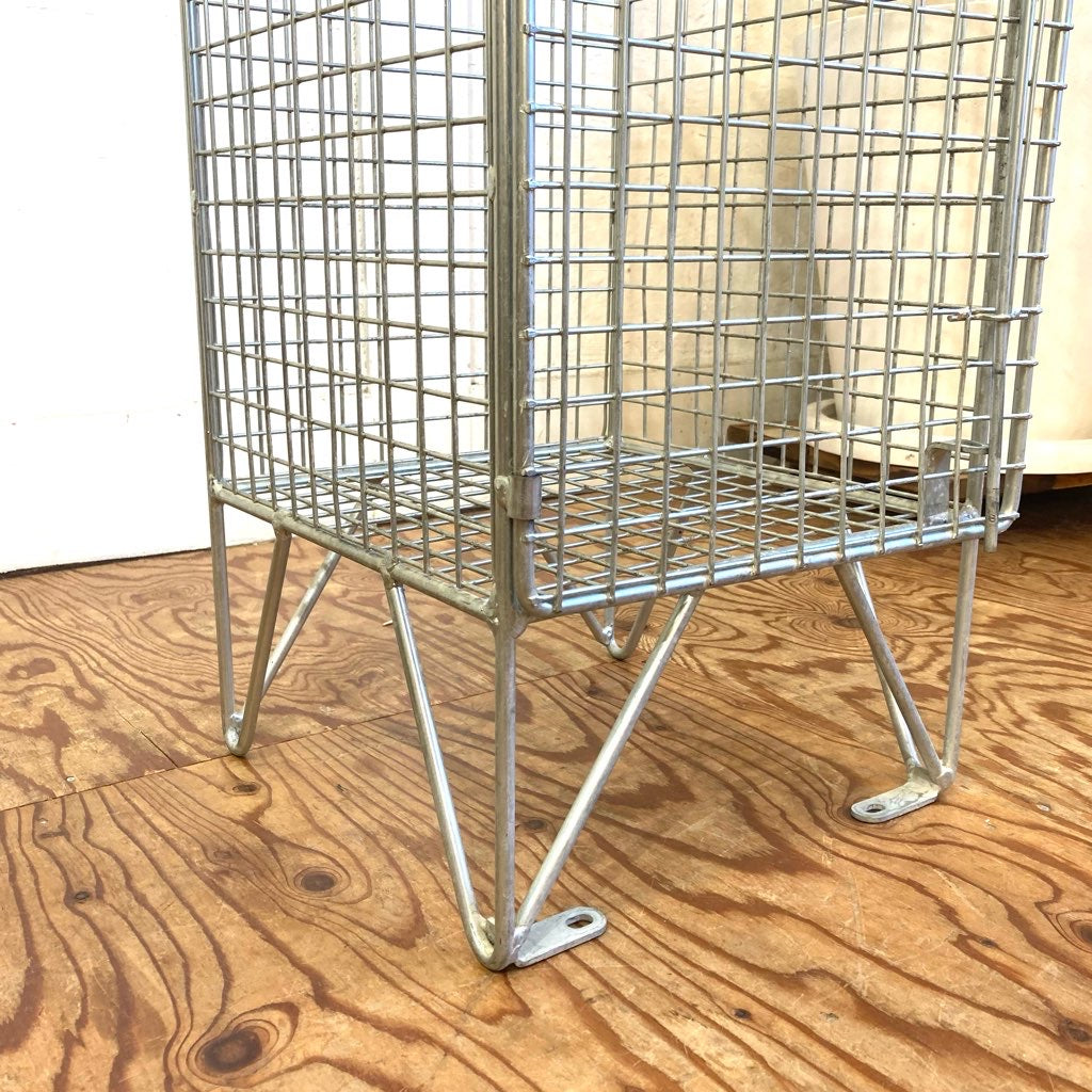 ワイヤーロッカー 1列2段 インダストリアル イギリスヴィンテージ