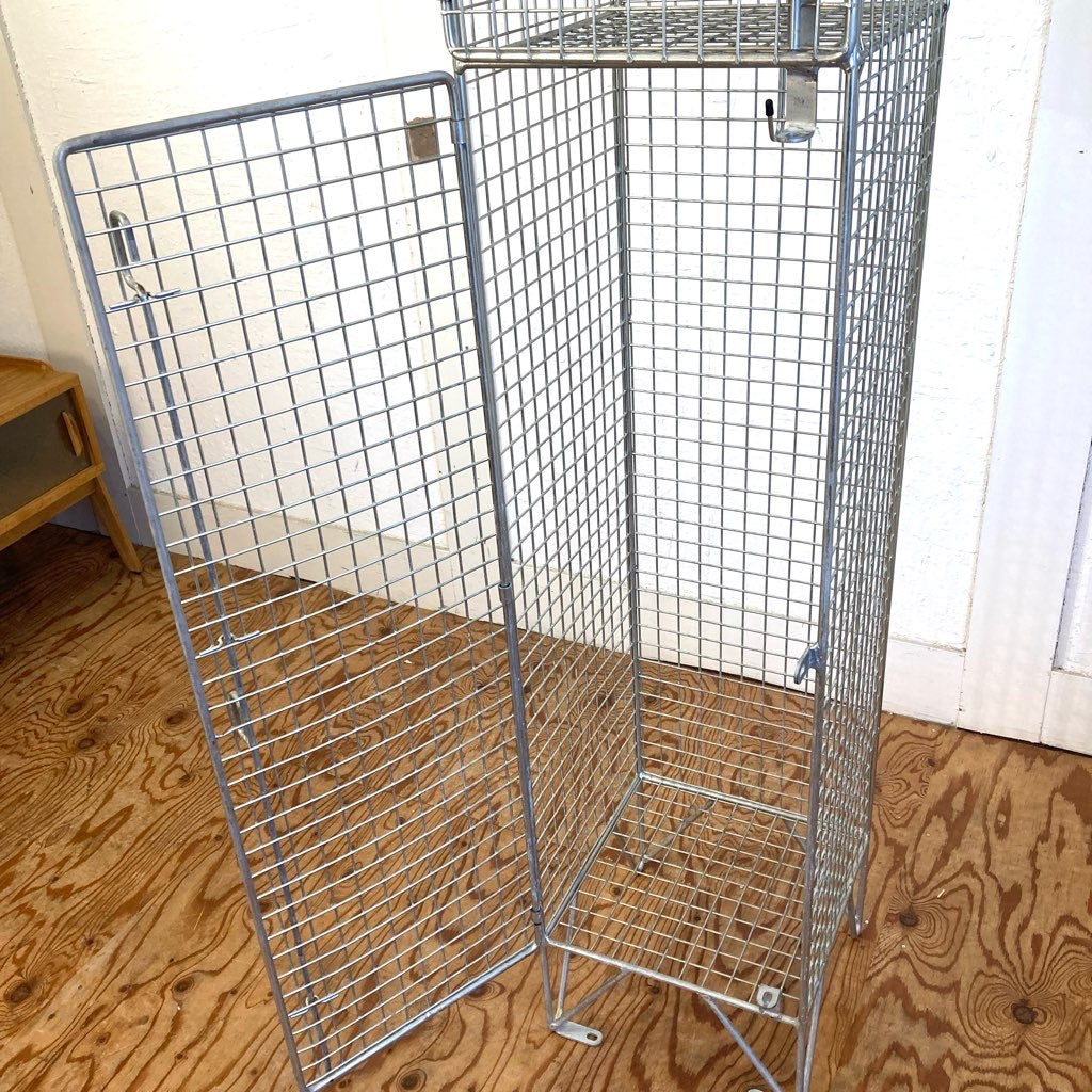 ワイヤーロッカー 1列2段 インダストリアル イギリスヴィンテージ