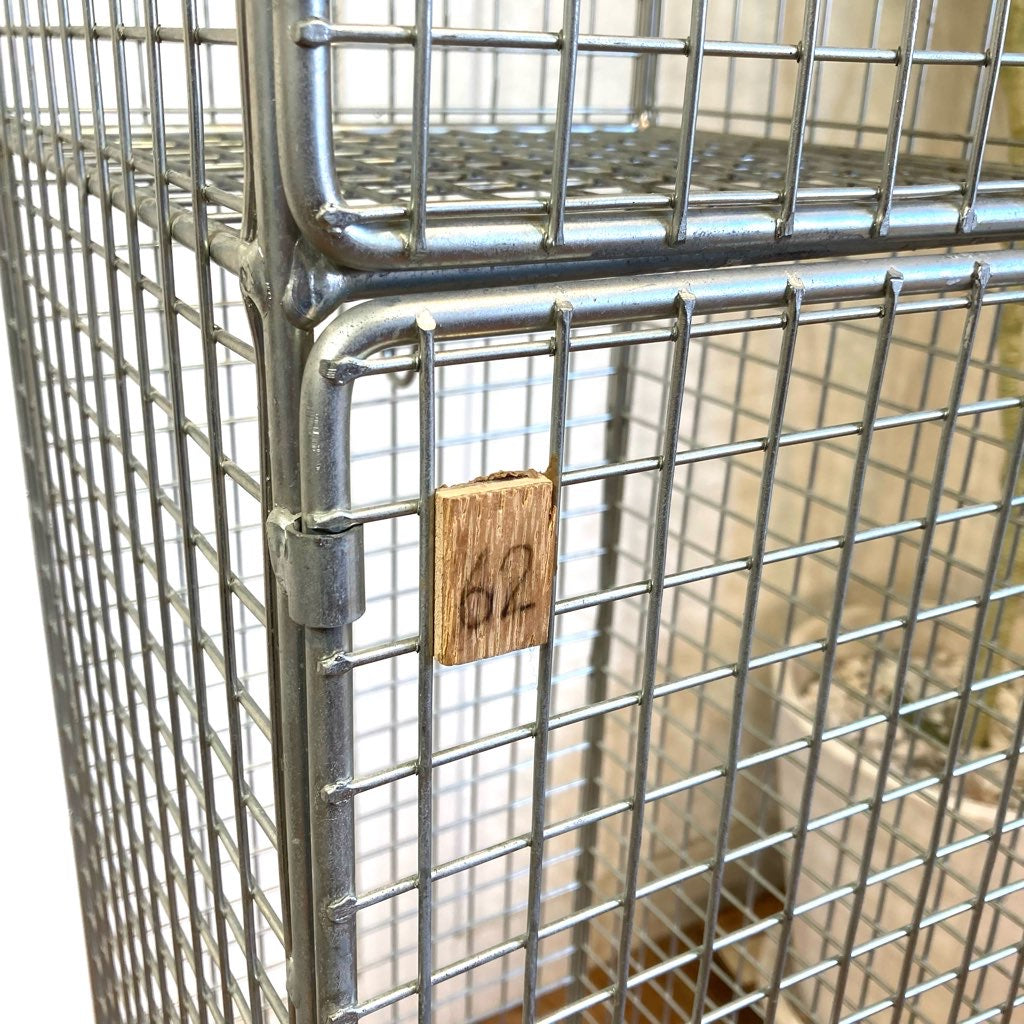 ワイヤーロッカー 1列2段 インダストリアル イギリスヴィンテージ