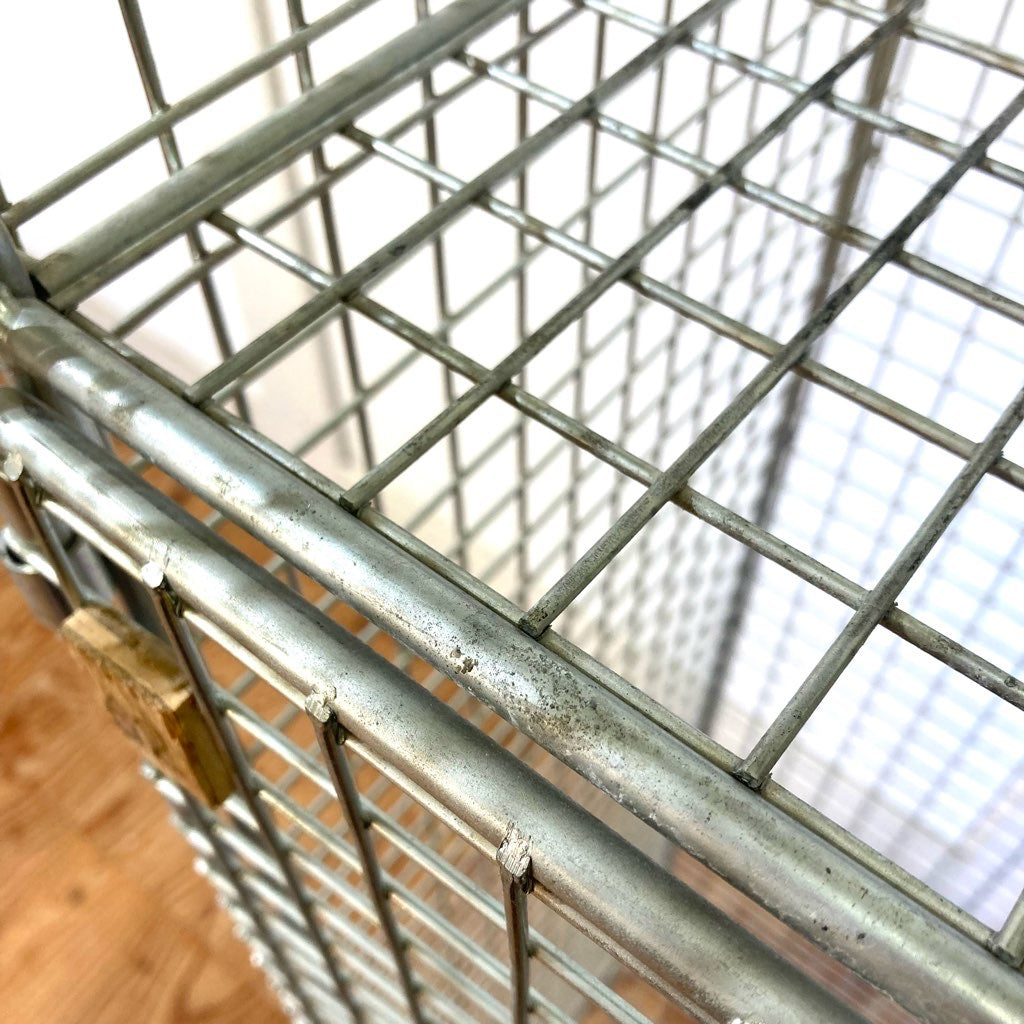 ワイヤーロッカー 1列2段 インダストリアル イギリスヴィンテージ