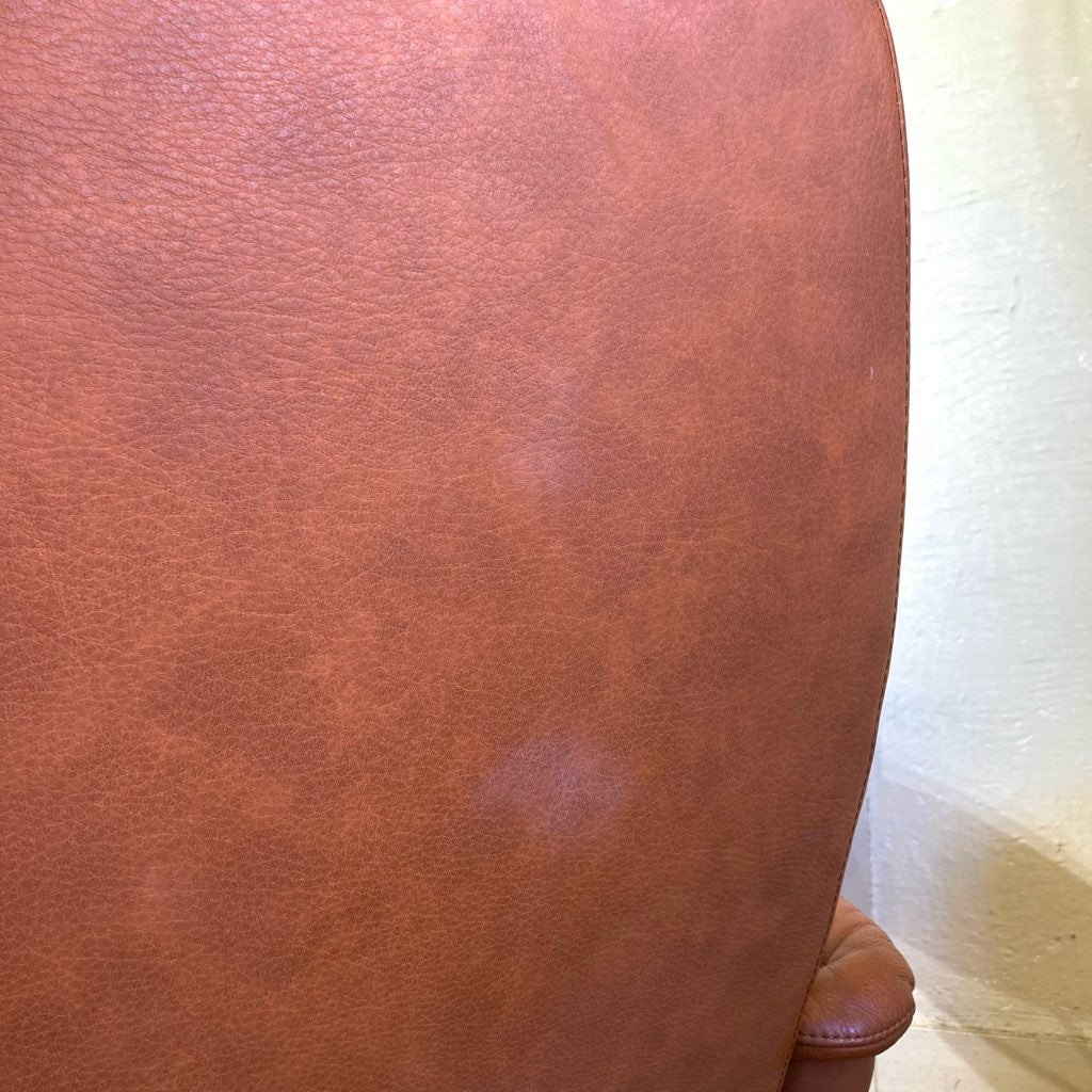 エコーネス / EKORNES ロイヤル ストレスレスチェア & オットマン テーブル付き リクライニングチェア 本革 中古