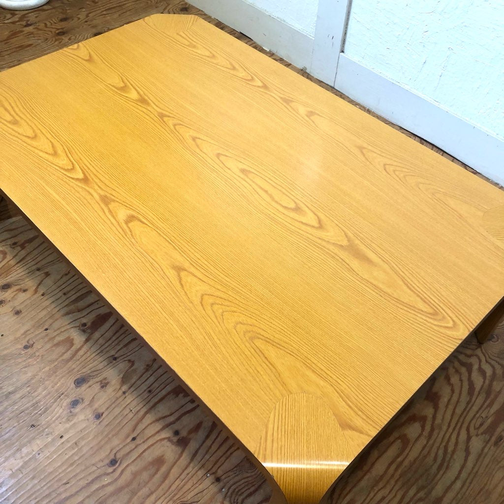 Tendo / 天童木工 座卓 ケヤキ ナチュラル 乾三郎 和テーブル 中古