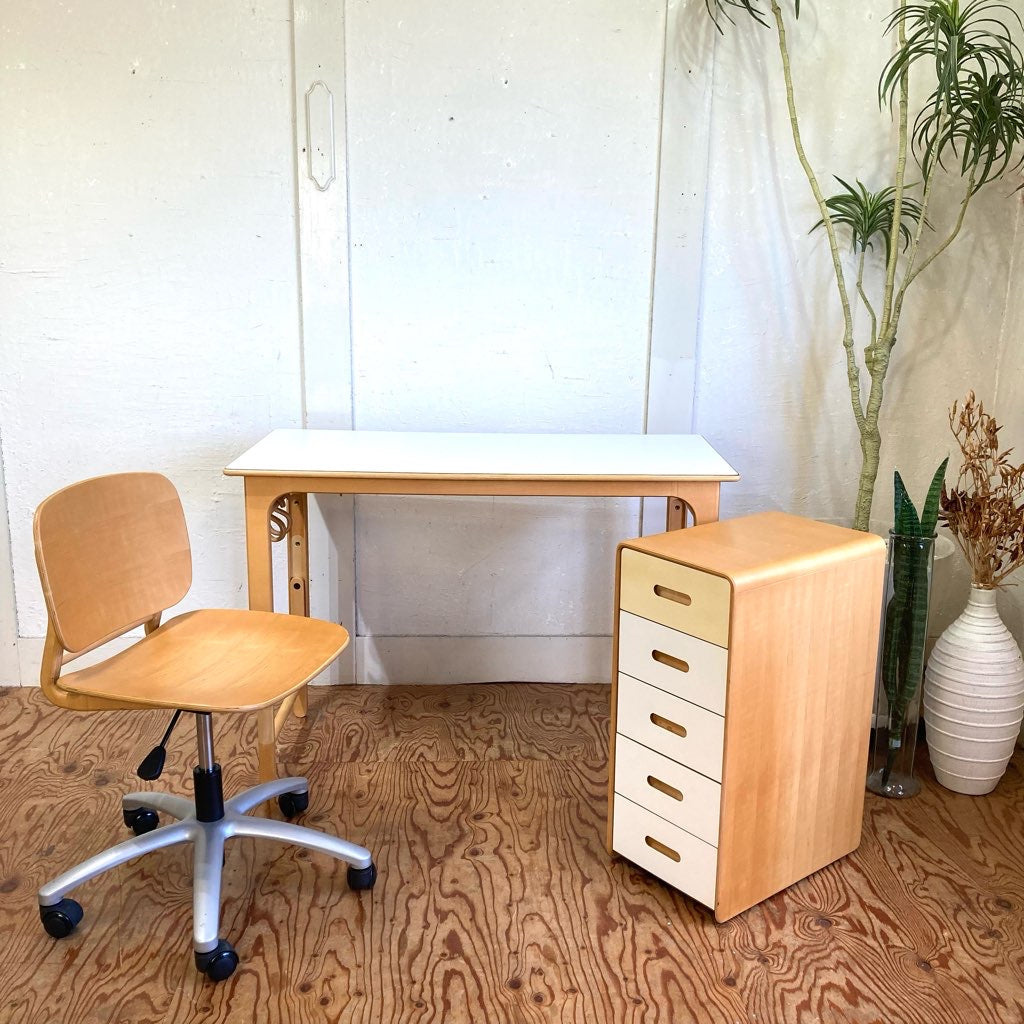 アクタス / ACTUS KIDS SAUTO ソウト デスク ワゴン チェア 3点セット 勉強机 展示品